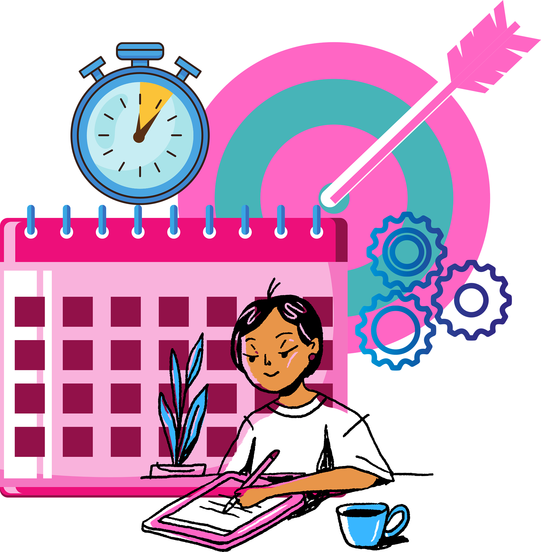 Habit Tracker Illustration